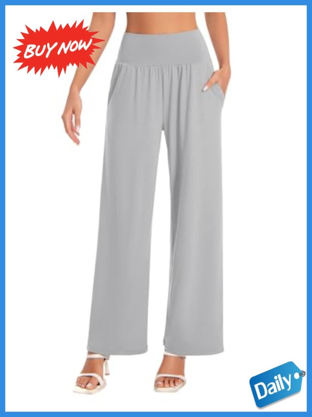 High Waist Wide Leg Yoga Pants with Pockets Lounge Sweatpants